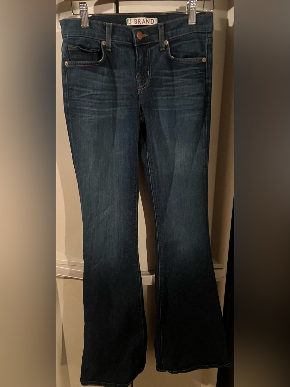 J Brand Dark Blue Flare Jeans